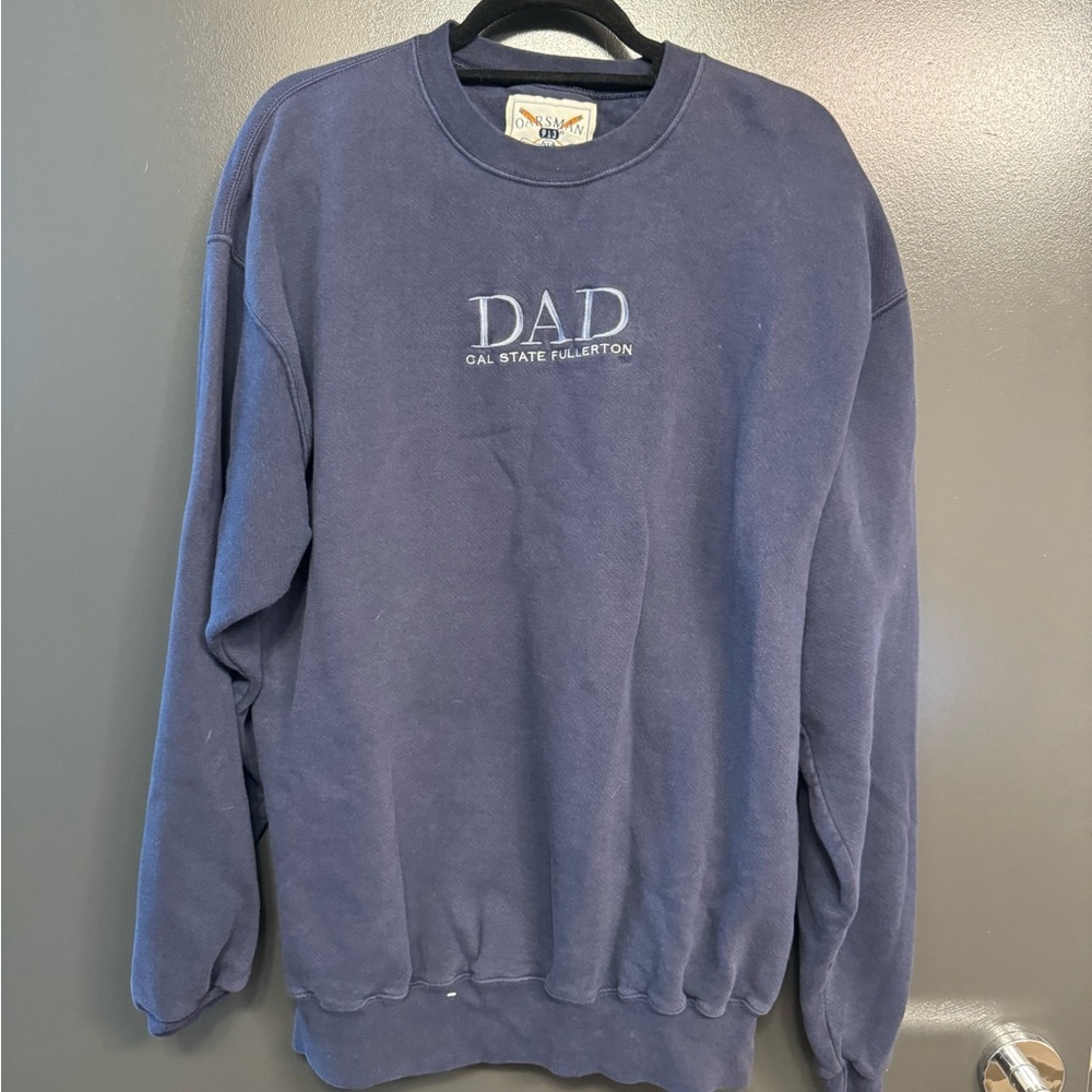 Vintage Navy Blue CSUF Dad Crewneck Sweater